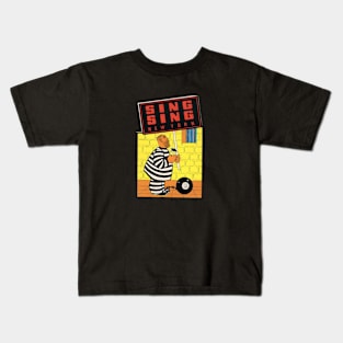 Sing Sing Prison - 1960s Travel Decal Kids T-Shirt